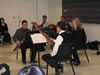 Ronald Haroutunian, Rick Ranti, Suzanne Nelsen rehearse for Double Reed Day.